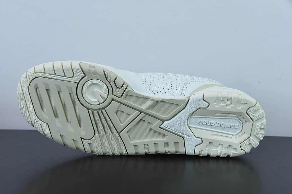 新百伦New Balance BB550系列皮革白乳白黄新平衡皮面中性休闲跑鞋纯原版本 货号:BBW550WS