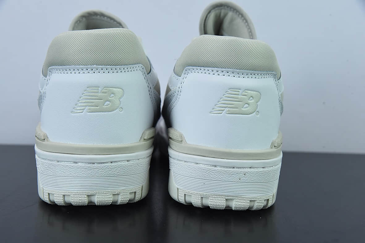 新百伦New Balance BB550系列皮革白乳白黄新平衡皮面中性休闲跑鞋纯原版本 货号:BBW550WS