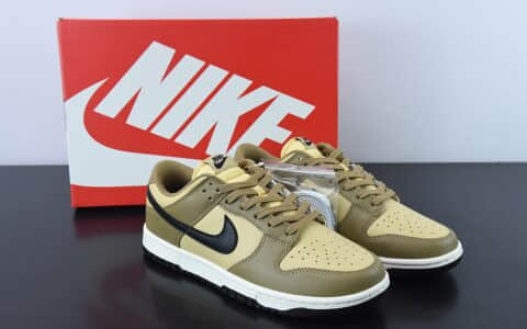 耐克Nike SB Dunk Low “Dark Driftwood”棕黑低帮休闲滑板鞋纯原版本 货号:DD1503-200