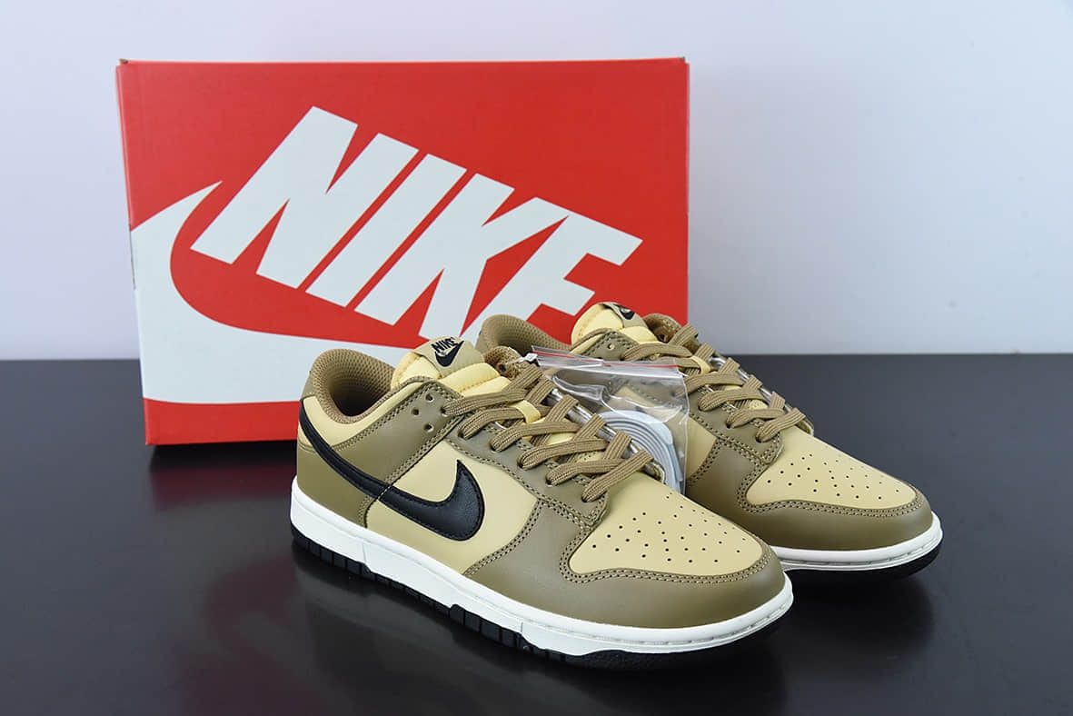 耐克Nike SB Dunk Low “Dark Driftwood”棕黑低帮休闲滑板鞋纯原版本 货号:DD1503-200