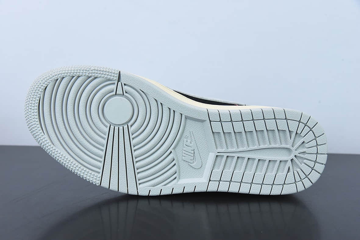 乔丹Air Jordan Travis Scott x Air Jordan 1 Low OG SPGreyBlackBeigeAJ1乔丹一代黑灰白倒钩经典低帮文化百搭休闲运动篮球鞋纯原版本 货号:DM7866-001