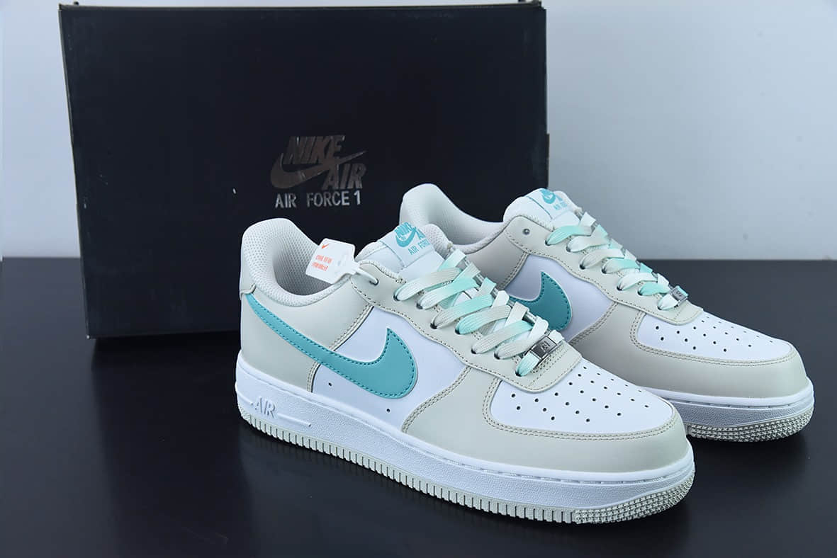 耐克Nike Air Force 1 '07 Low 奶白绿空军一号低帮运动休闲板鞋纯原版本 货号:LZ6699-555
