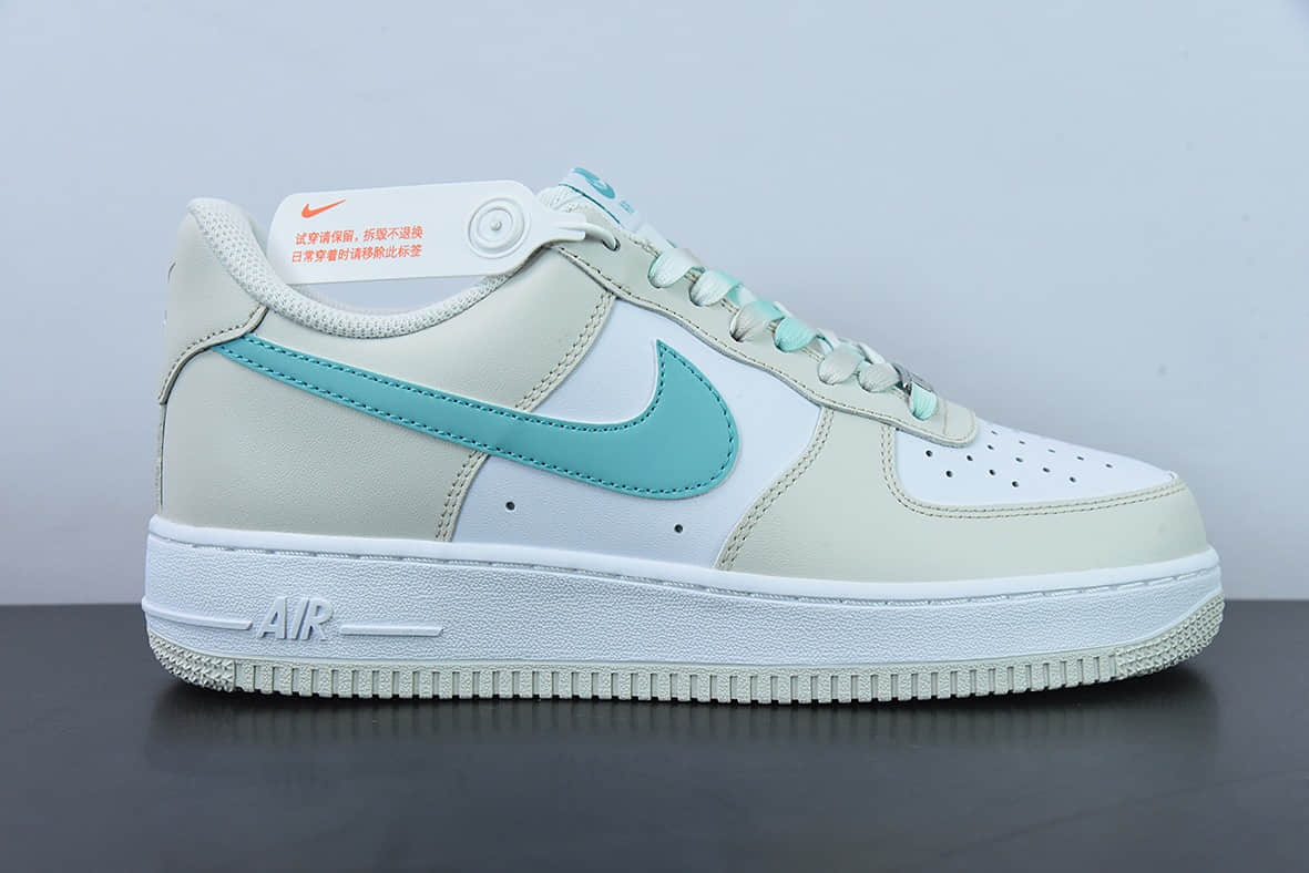 耐克Nike Air Force 1 '07 Low 奶白绿空军一号低帮运动休闲板鞋纯原版本 货号:LZ6699-555