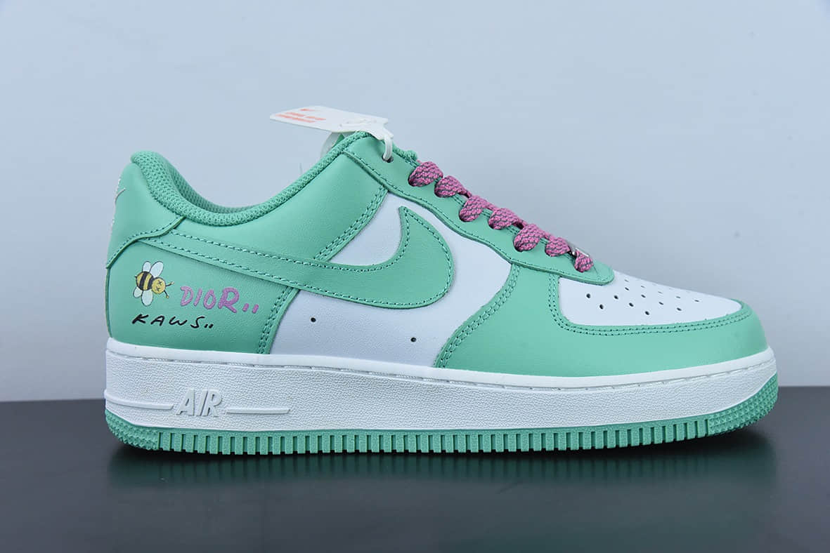 耐克NIke Air Force 1 '07 Low “蒂夫尼绿迪奥联名”空军一号低帮休闲板鞋纯原版本 货号:BS8871-104