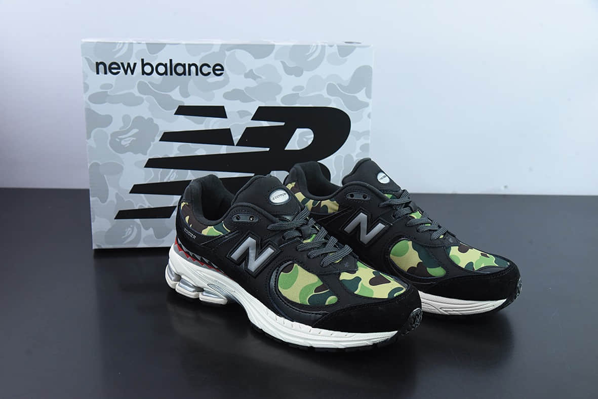 新百伦New Balance ML2002 系列迷彩黑复古老爹风男女休闲鞋情侣百搭慢跑鞋纯原版本 货号:M2002RBF