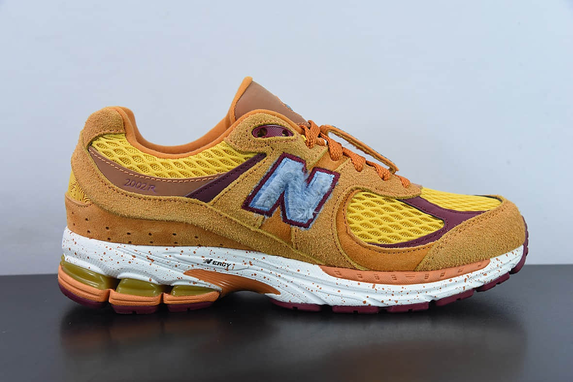 新百伦New Balance ML2002 系列桔色复古老爹风男女休闲鞋情侣百搭慢跑鞋纯原版本 货号:ML2002R1