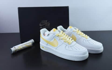 耐克Nike Air Force 1'07 Low 白黄低帮空军一号经典百搭休闲板鞋纯原版本 货号：DV3505-101