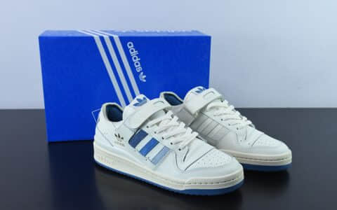 阿迪达斯Adidas Forum 84 Low OG白蓝渐变LOGO低帮百搭潮流休闲运动板鞋纯原版本 货号:GW4333