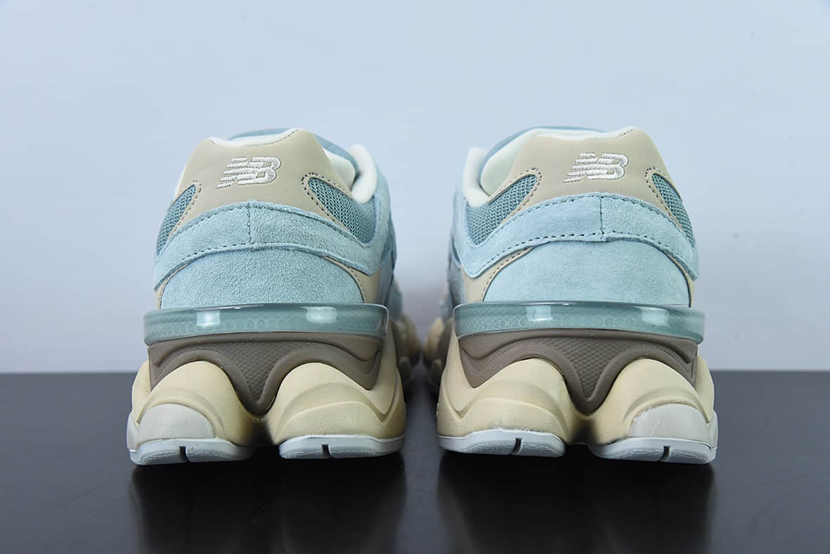 新百伦New Balance 9060Pastel Turquoies系列崧蓝绿松石米棕复古百搭老爹风休闲运动跑步鞋纯原版本 货号:U9060FNB