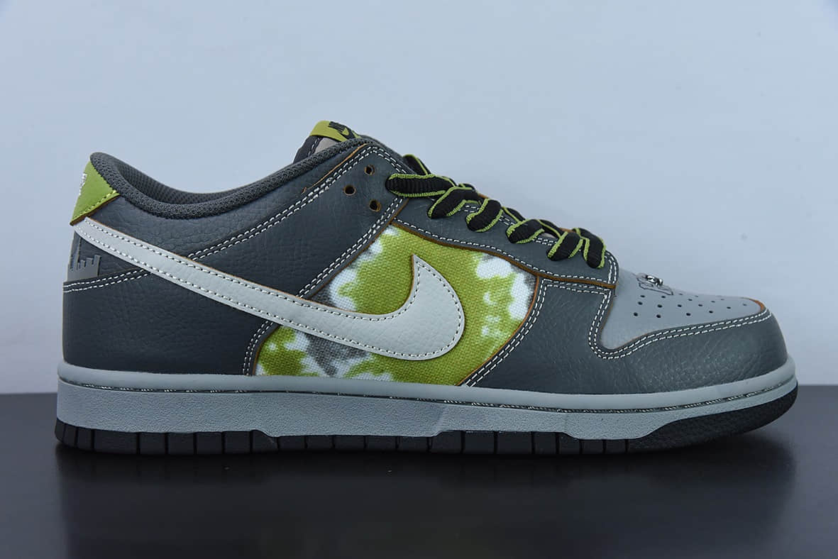 耐克Nike HUF x Nk SB Dunk Low NYC 联名款灰绿SB低帮运动休闲板鞋纯原版本 货号:FD8775-002