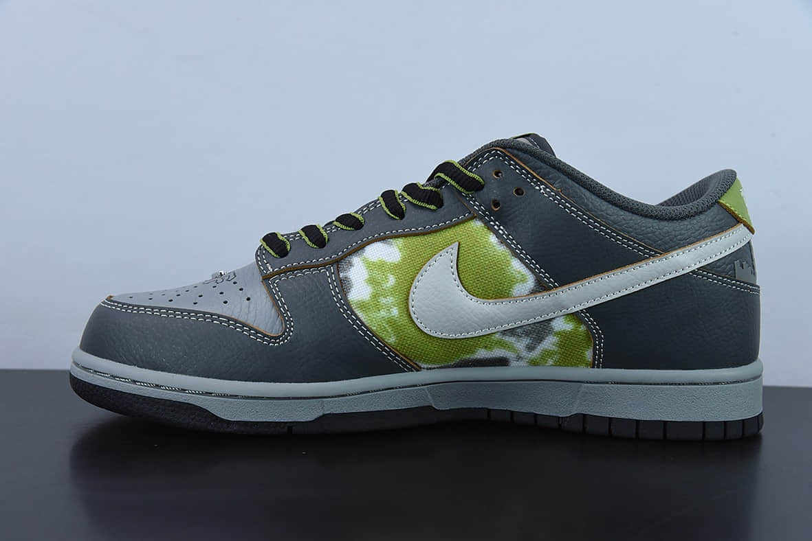耐克Nike HUF x Nk SB Dunk Low NYC 联名款灰绿SB低帮运动休闲板鞋纯原版本 货号:FD8775-002