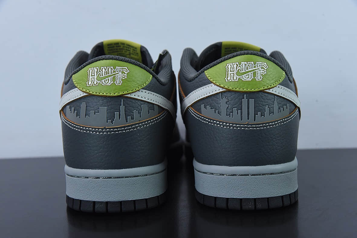 耐克Nike HUF x Nk SB Dunk Low NYC 联名款灰绿SB低帮运动休闲板鞋纯原版本 货号:FD8775-002