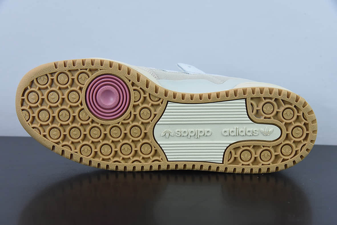 阿迪达斯Adidas Originals Forum 84 Low 罗马系列沙灰白生胶底魔术贴低帮复古系带百搭休闲运动板鞋纯原版本 货号:FY7998