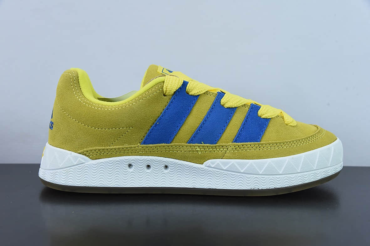 阿迪达斯Adidas Originals Adimatic LowBright Yellow马蒂奇系列黄蓝低帮鲨鱼面包鞋纯原版本 货号:GY2090