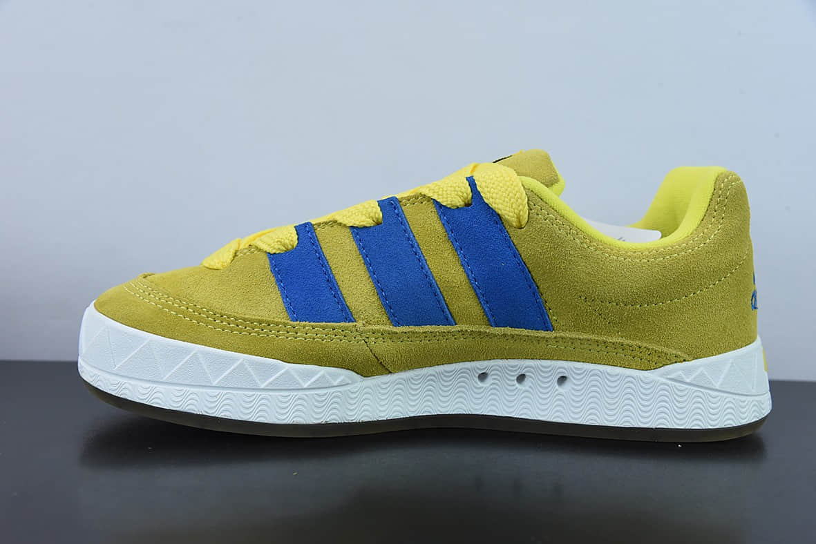 阿迪达斯Adidas Originals Adimatic LowBright Yellow马蒂奇系列黄蓝低帮鲨鱼面包鞋纯原版本 货号:GY2090