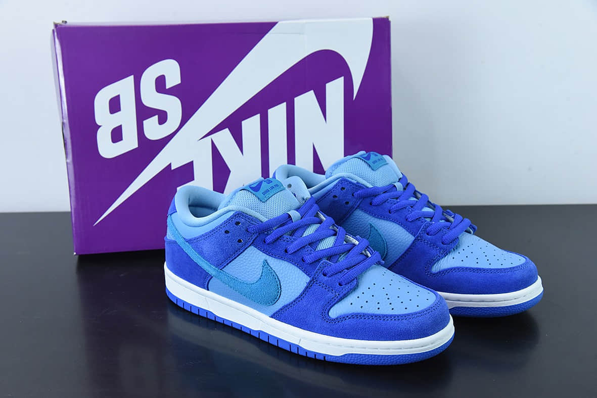 耐克Nike SB Dunk Low  Blue Raspberry  蓝树莓SB低帮运动休闲板鞋纯原版本 货号：DM0807-400