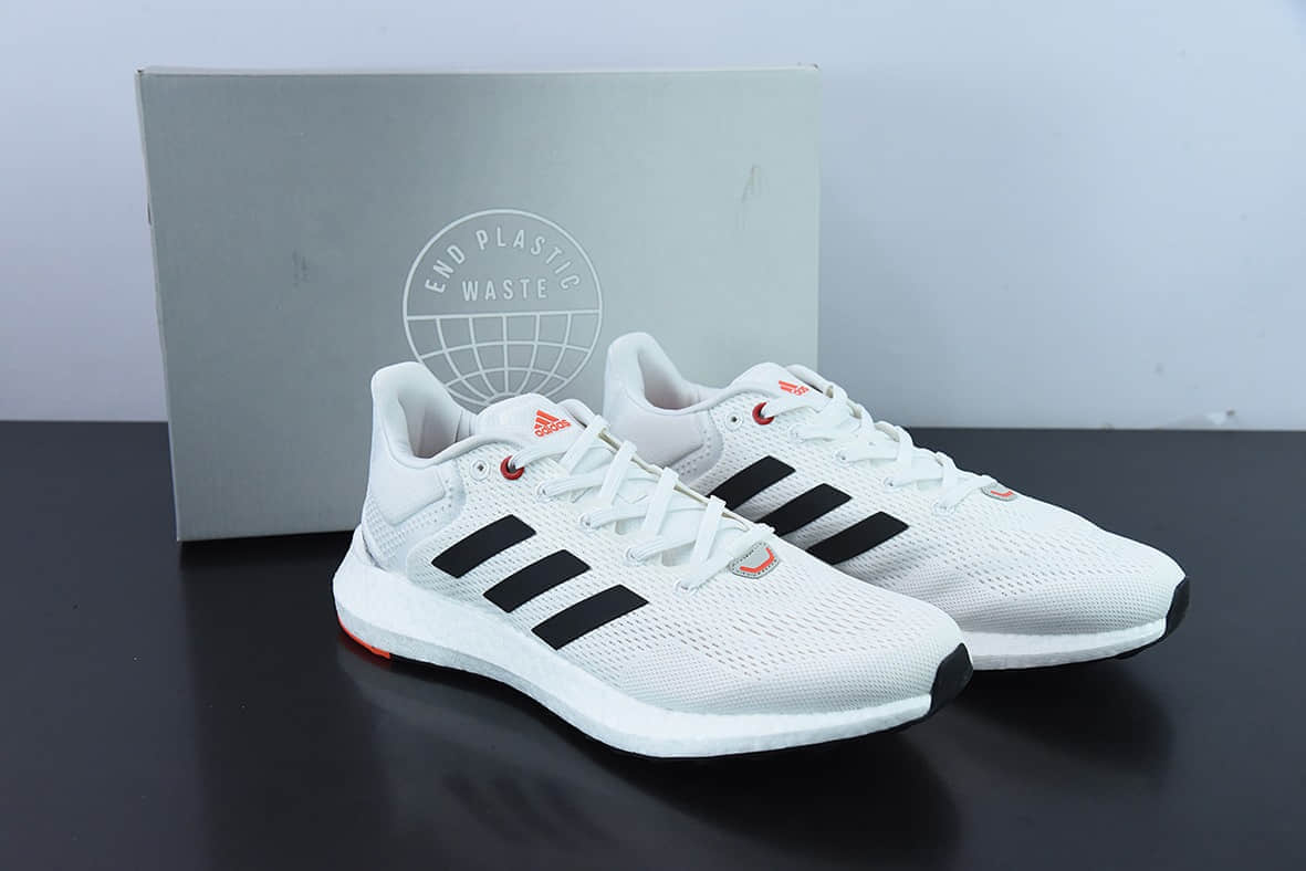 阿迪达斯Adidas Pureboost 21 PB21代黑白爆米花大底运动休闲跑步鞋纯原版本 货号:GY5099