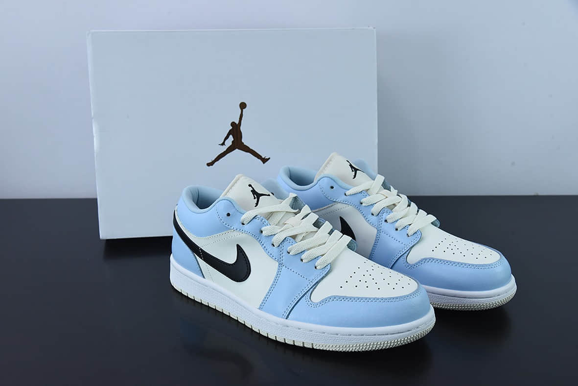 乔丹Air Jordan 1 Low AJ1 乔1天蓝色运动文化篮球鞋纯原版本 货号:554723-401