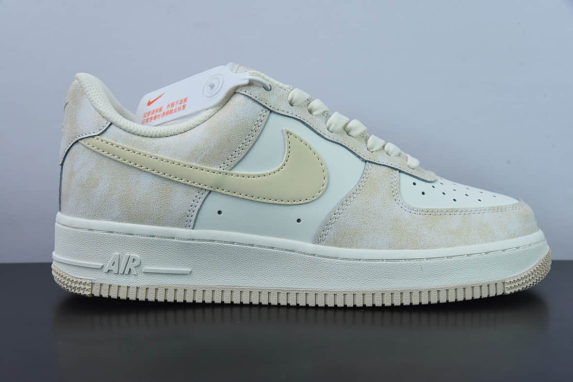 耐克Nike Air Force 1 Low ’07 岩石杏色空军一号低帮休闲板鞋纯原版本 货号:KP6936-669