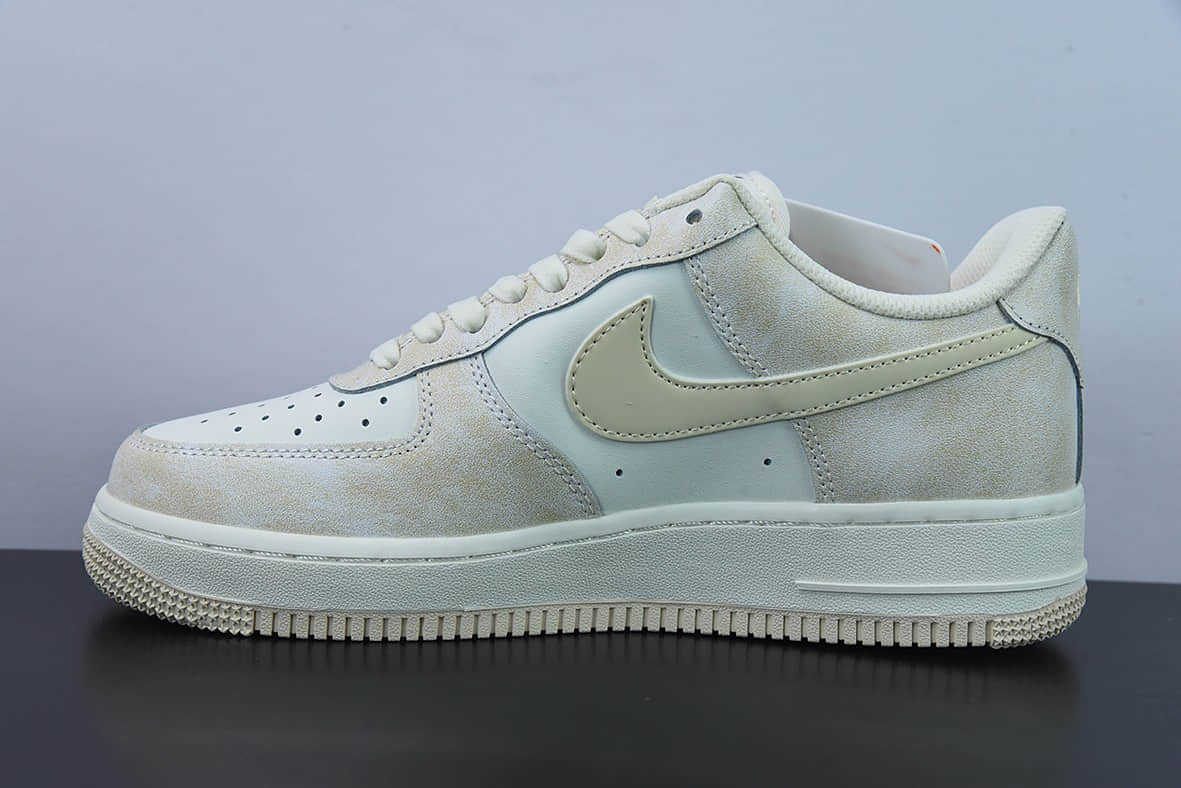 耐克Nike Air Force 1 Low ’07 岩石杏色空军一号低帮休闲板鞋纯原版本 货号:KP6936-669