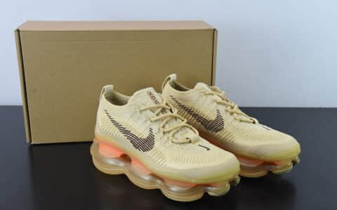 耐克Nike Air Max Scorpion FlyknitPhantomBlackLight Cream天蝎座系列2022款桔色超级大气垫系列前卫增高低帮休闲运动慢跑鞋纯原版本 货号:DJ4702-200