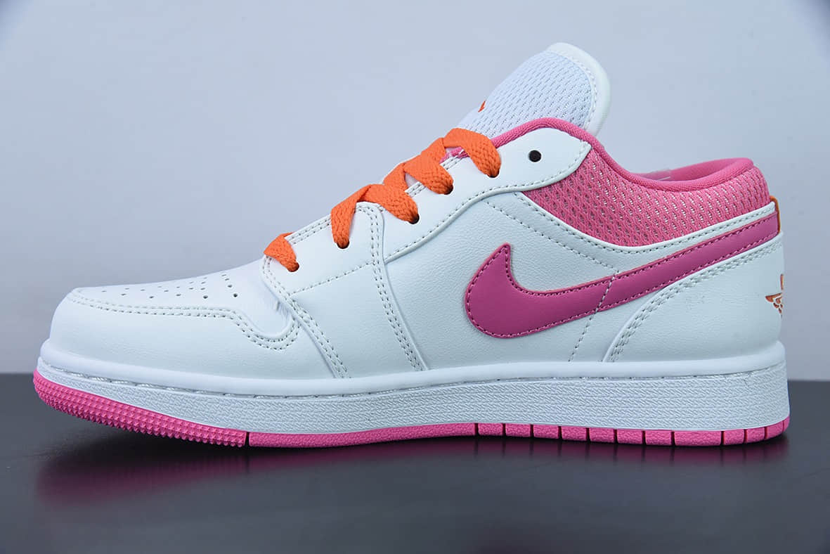 乔丹Air Jordan 1 Low AJ1 乔1白粉色低帮篮球鞋纯原版本 货号：DR9498-168