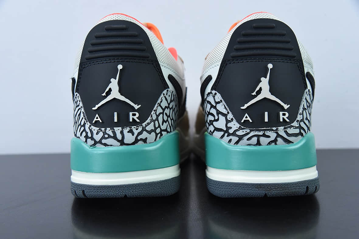 乔丹Air Jordan Legacy AJ312 Low 白卡其魔术贴三合一板鞋纯原版本 货号:DZ2763-101
