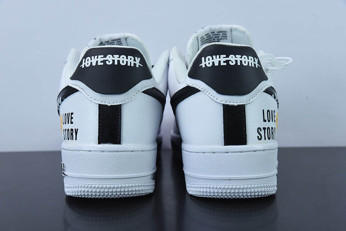 耐克Nike Air Force 1 '07 Low 白黑黄笑脸空军一号低帮休闲板鞋纯原版本 货号:DO5220-176