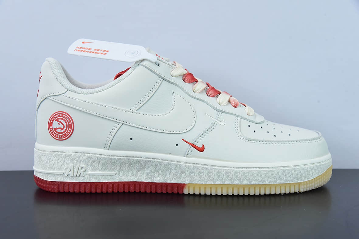 耐克Nike Air Force 1 Low '07 “米白红”亚特兰大城市限定低帮空军一号休闲板鞋纯原版本 货号:YT0288-639