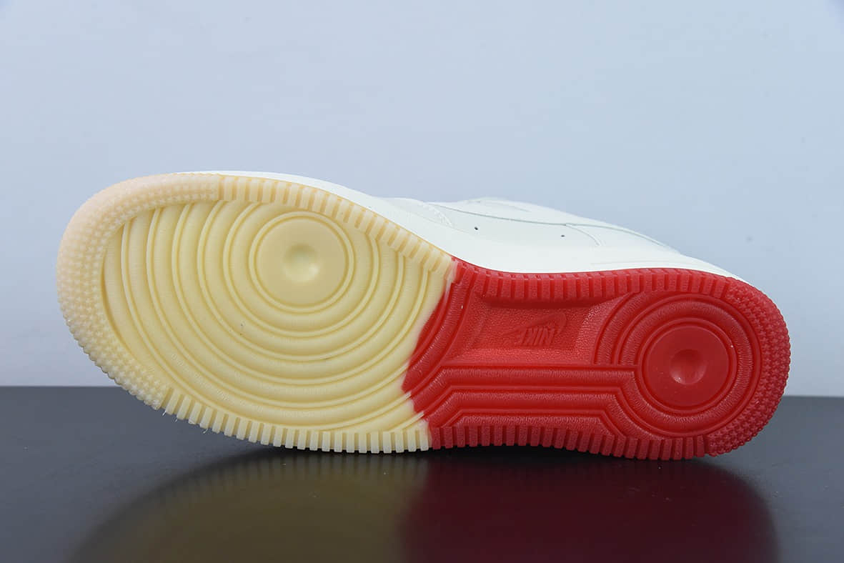 耐克Nike Air Force 1 Low '07 “米白红”亚特兰大城市限定低帮空军一号休闲板鞋纯原版本 货号:YT0288-639
