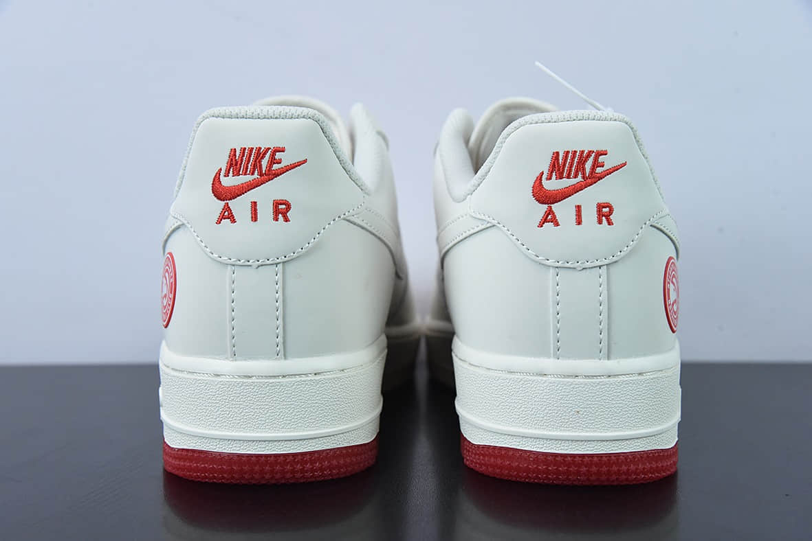 耐克Nike Air Force 1 Low '07 “米白红”亚特兰大城市限定低帮空军一号休闲板鞋纯原版本 货号:YT0288-639