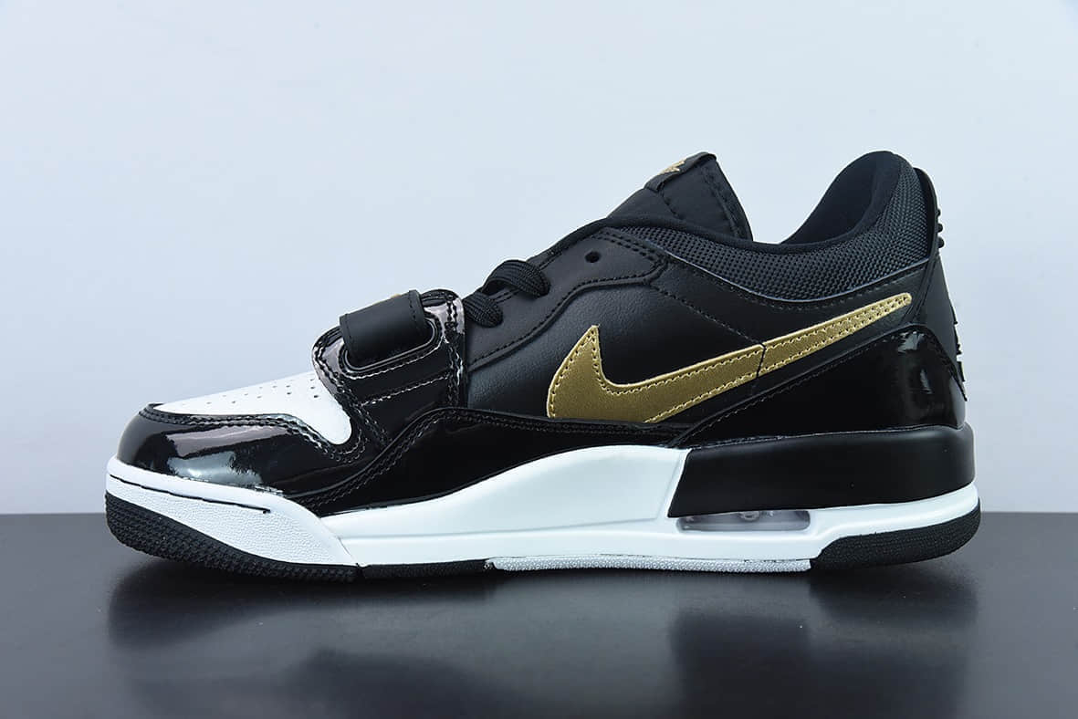 乔丹Air Jordan Legacy AJ312 漆皮黑金魔术贴三合一板鞋纯原版本 货号：CD7069-071