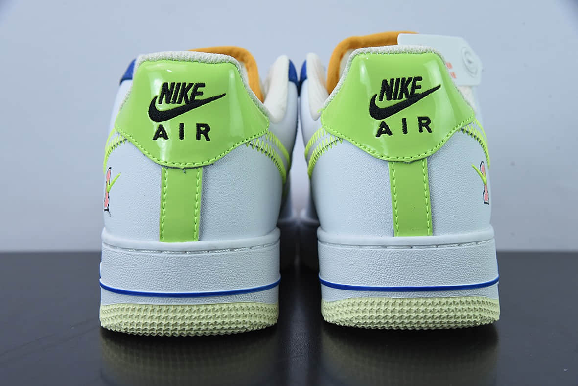 耐克Nike Air Force 1 Low GS Player One 白蓝绿空军一号低帮休闲板鞋纯原版本 货号:FB1393-111