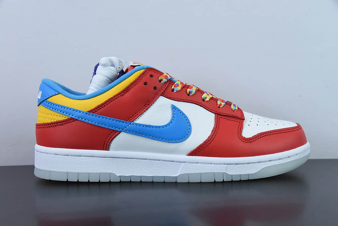 耐克Nike LeBron James x Nk Dunk Low Fruity Pebbles 水果麦片詹姆斯联名SB低帮运动休闲板鞋纯原版本 货号:DH8009-600