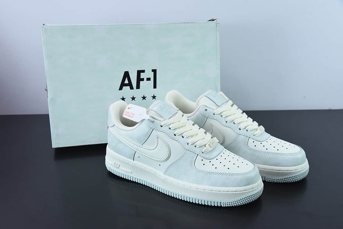 耐克Nike Air Force 1 Low ’07 米白薄荷绿空军一号低帮休闲板鞋纯原版本 货号:KP6936-898