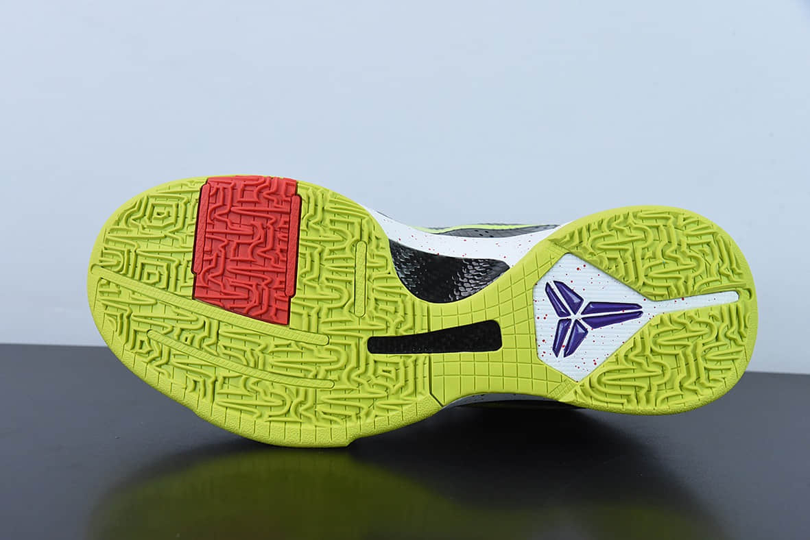 科比Kobe Zoom Kobe 5 ZK5小丑白紫绿科比5代篮球鞋纯原版本 货号：CD4991-100