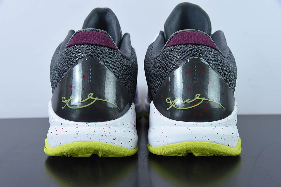 科比Kobe Zoom Kobe 5 ZK5小丑白紫绿科比5代篮球鞋纯原版本 货号：CD4991-100