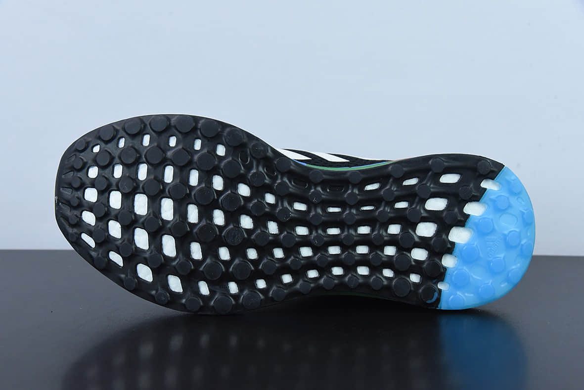 阿迪达斯Adidas Pureboost 21 PB21代黑白蓝爆米花大底运动休闲跑步鞋纯原版本 货号:GY5103