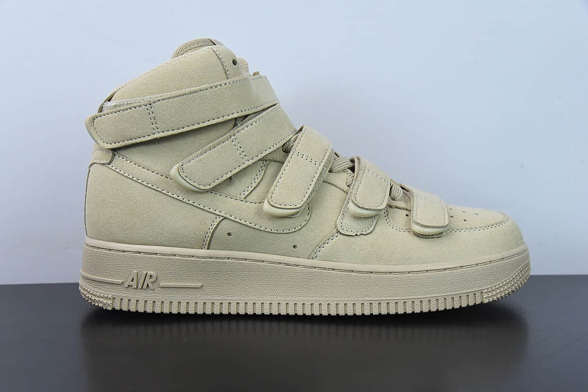 耐克Nike Billie Eilish x Nike Air Force 1'07 High SPMushroom联名比莉·艾利什蘑菇黄魔术贴空军一号经典高帮休闲板鞋纯原版本 货号:DM7926-200