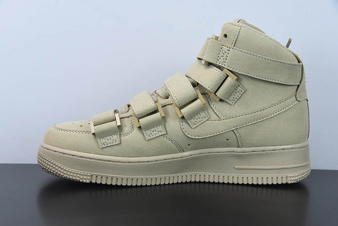 耐克Nike Billie Eilish x Nike Air Force 1'07 High SPMushroom联名比莉·艾利什蘑菇黄魔术贴空军一号经典高帮休闲板鞋纯原版本 货号:DM7926-200