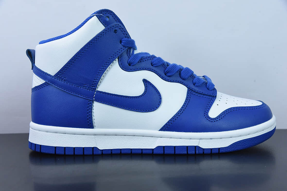 耐克NIKE SB Dunk High Game Royal 经典白蓝配色 SB高帮板鞋纯原版本 货号:DD1399-102
