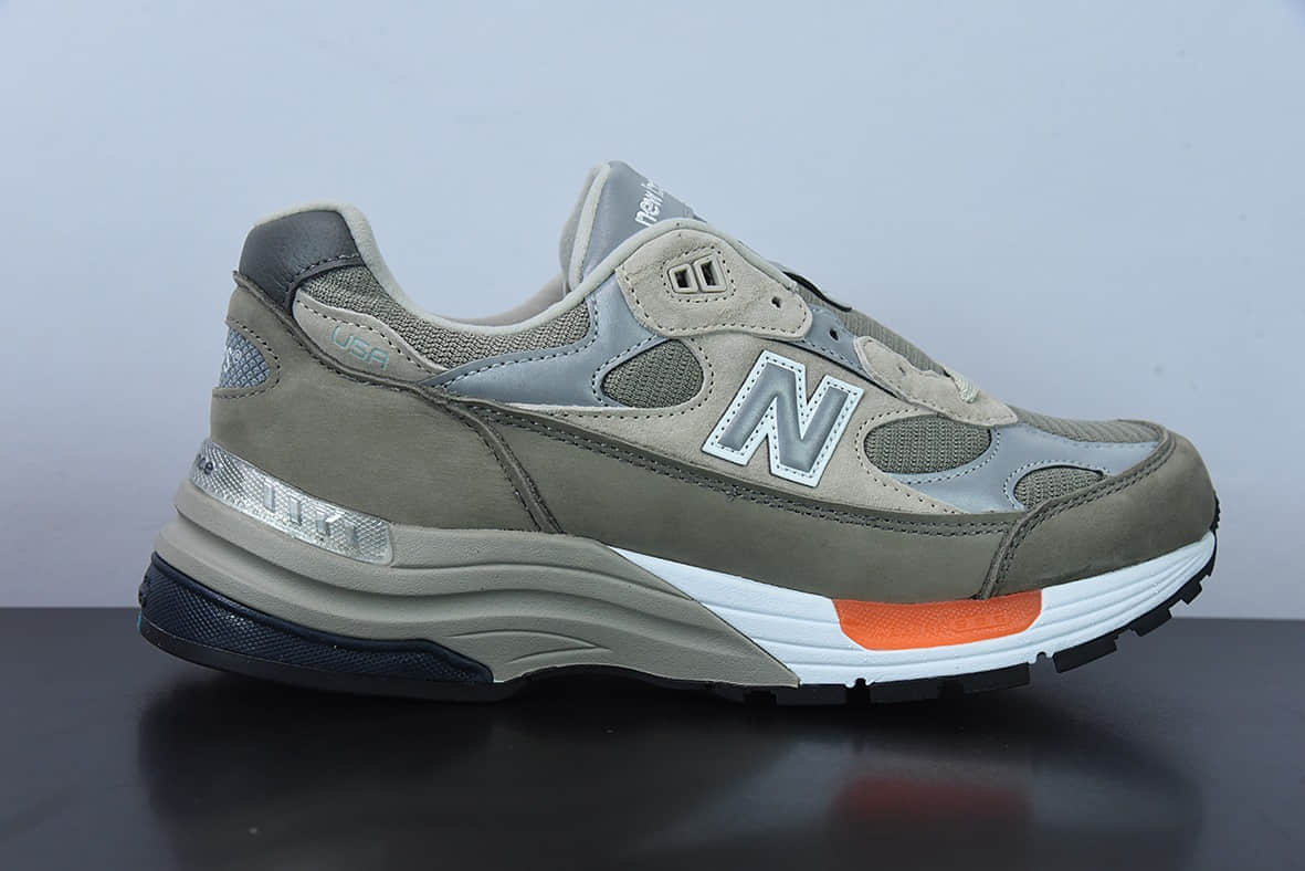 新百伦New Balance WTAPS x New Balance992新百伦NB992系列联名总统灰绿复古慢跑鞋纯原版本 货号:M992WT