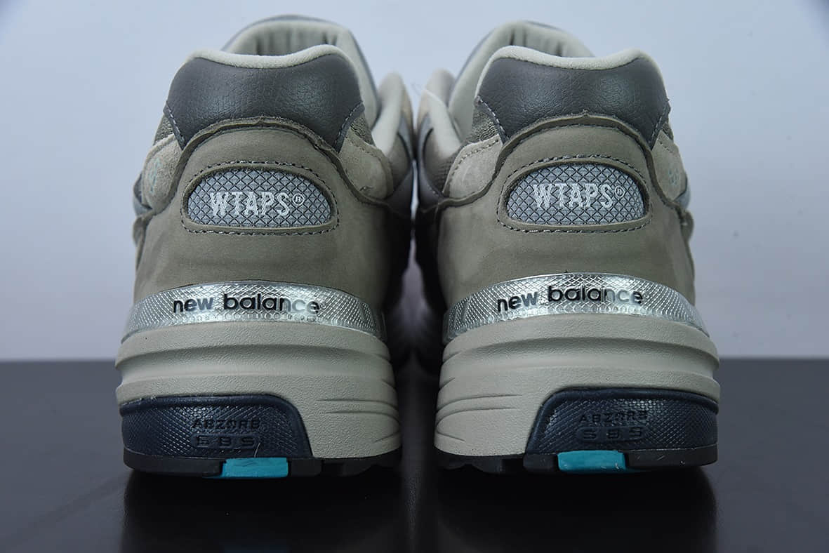 新百伦New Balance WTAPS x New Balance992新百伦NB992系列联名总统灰绿复古慢跑鞋纯原版本 货号:M992WT
