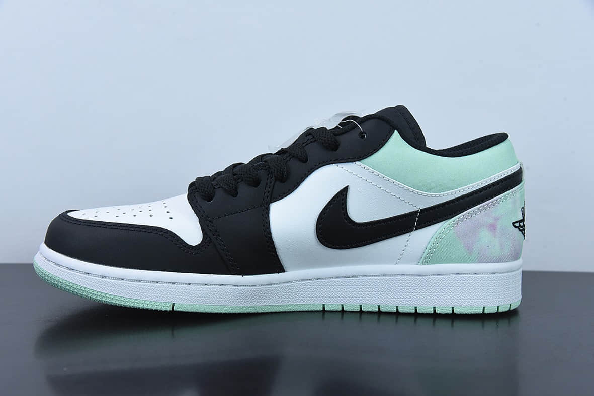 乔丹Air Jordan Low AJ1白黑绿小蒂芙尼低帮篮球鞋纯原版本 货号：DM1199-100