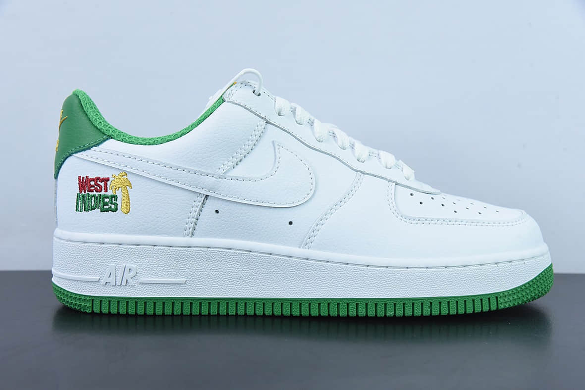 耐克Nike Air Force 1 Low 07 白绿布鲁克林群岛城市限定空军一号低帮休闲板鞋纯原版本 货号:DX1156-100