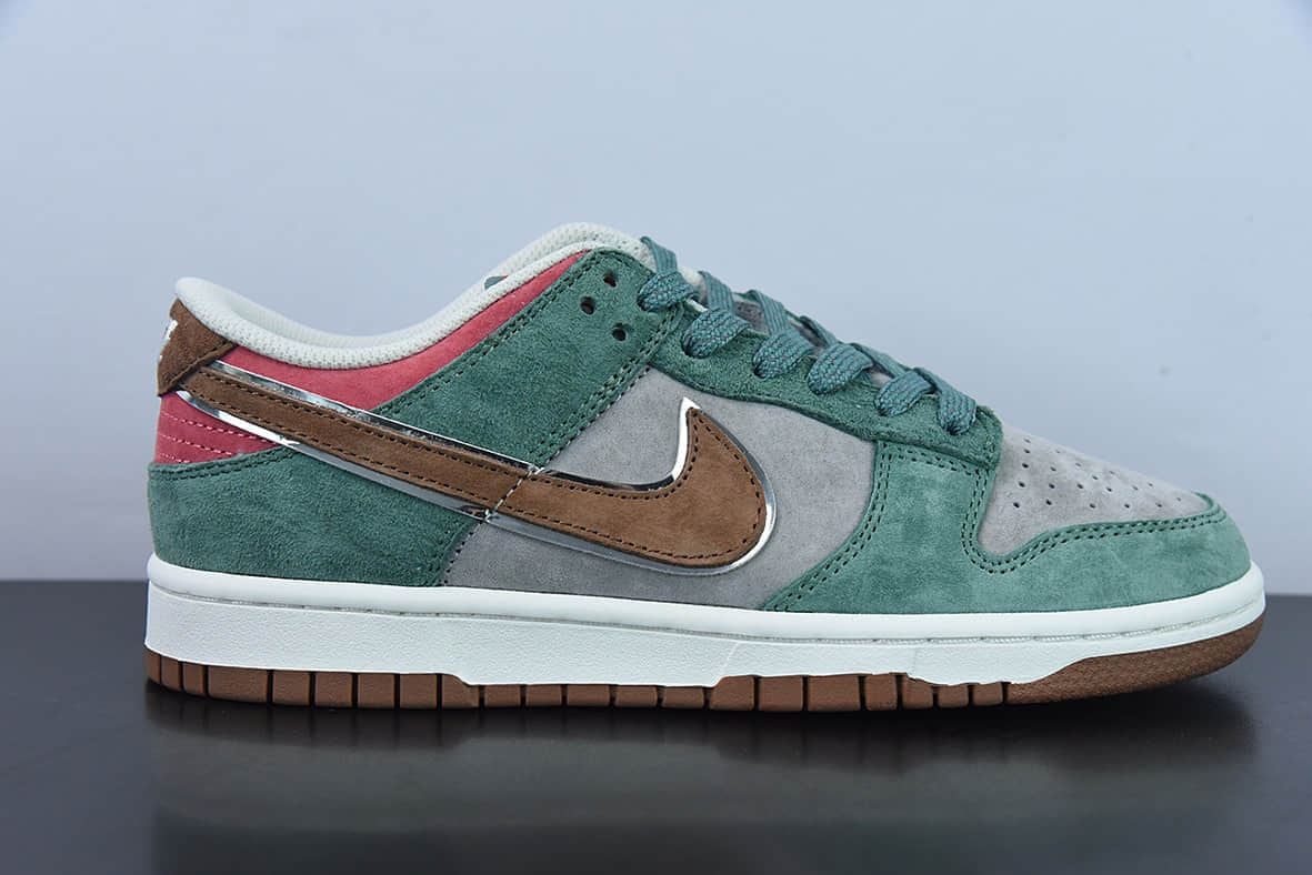 耐克Nike Otomo Katsuhiro x NK SB Dunk Low Steamboy OST 大友克洋联名款麂皮绿灰SB低帮休闲滑板鞋纯原版本 货号: ST1391-203