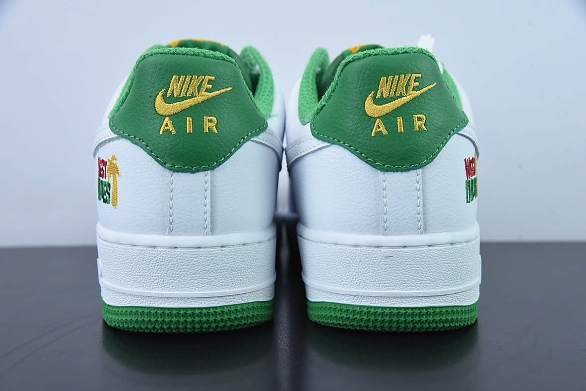 耐克Nike Air Force 1 Low 07 白绿布鲁克林群岛城市限定空军一号低帮休闲板鞋纯原版本 货号:DX1156-100