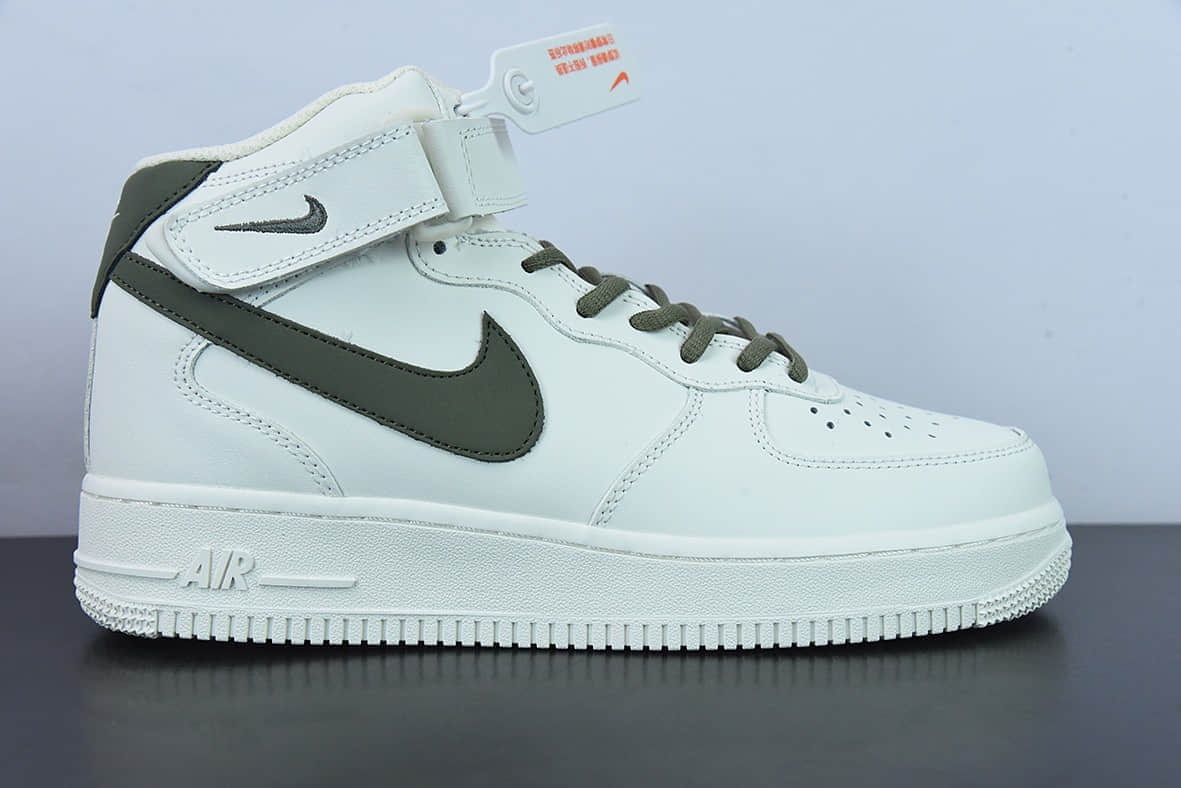 耐克 Nike Air Force 1 High '07 '白绿空军一号经典高帮休闲板鞋纯原版本 货号:LZ6819-608