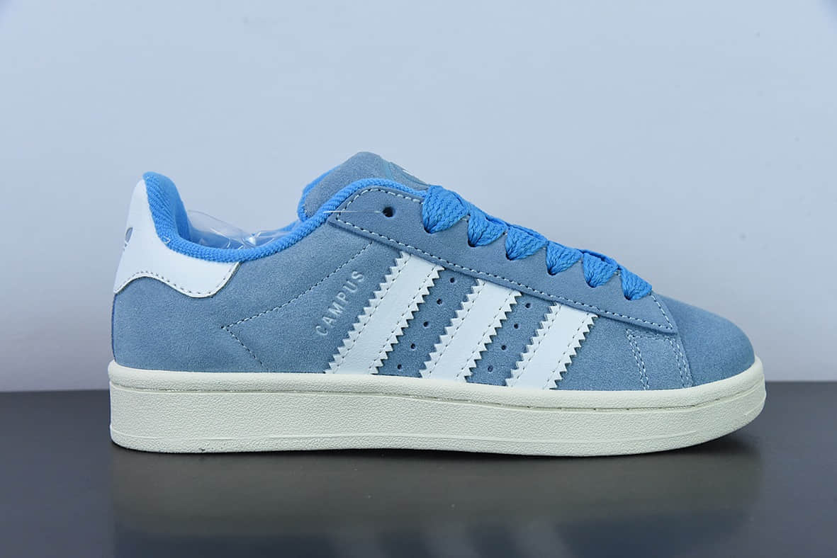 阿迪达斯Adidas Originals Campus 00s 小面包米水蓝低帮潮流复古休闲板鞋纯原版本 货号：GY9473