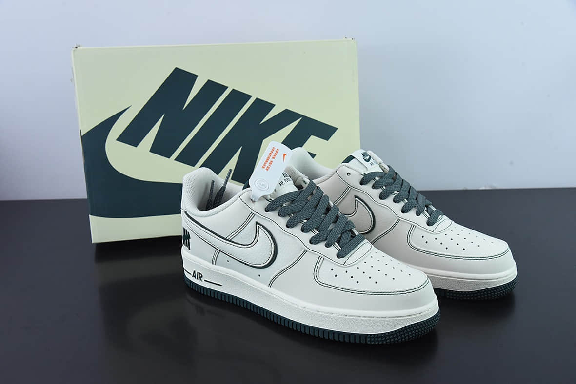 耐克Nike Undefeated x Nike Air Force 1 Low 米绿色联名款空军一号低帮休闲板鞋纯原版本 货号:UN3699-066